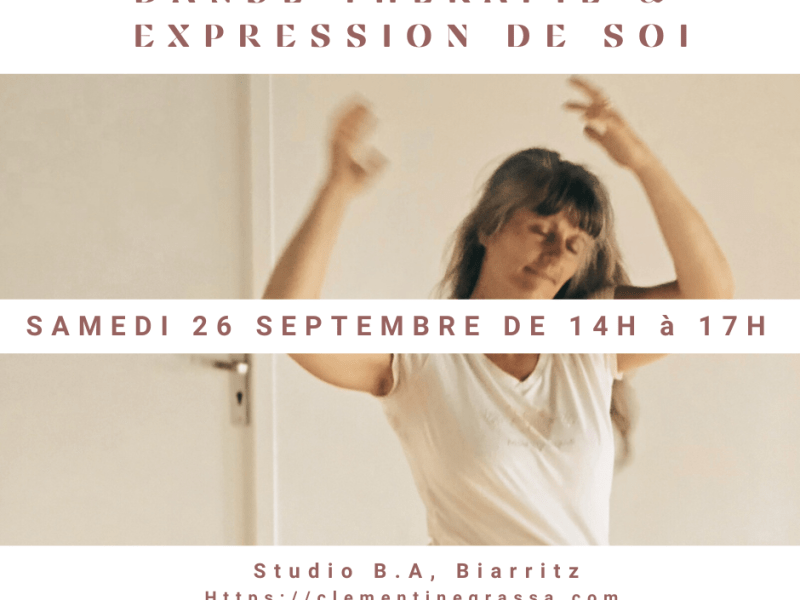 Danse thérapie et expression de soi Samedi 26&nbsp;septembre
